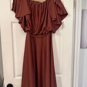 Vintage’s Elegant Brown/red Dress